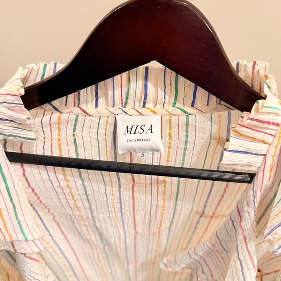 MISA Los Angeles Cyane Coverup Dress in Cream | LIKE NEW - Picture 6 of 7